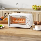 thumbnail of HOMCOM Horno Eléctrico Sobremesa 10L  750W Horno Eléctrico Pequeño Temperatura 230 ℃ y Temporizador 36,5x26x22 cm Blanco