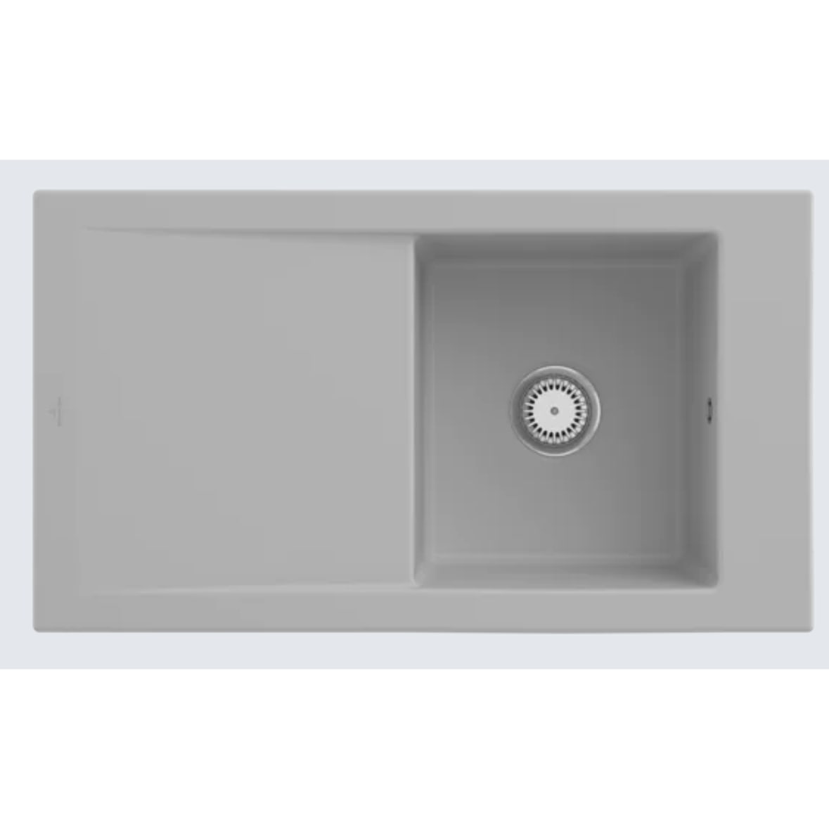 Villeroy&Boch Spülbecken mit Abtropffläche links, Timeline 50 Steam 900x510mm, inkl. Ablaufgarnitur mit Handbetätigung