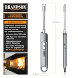 thumbnail of Brandson Feuerzeug elektrisch, Lichtbogen Stabfeuerzeug USB aufladbar (2-St), Kerzenanzünder für Küche, Kerzen, Gasherde, Grill, Kamin