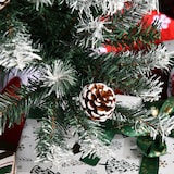 thumbnail of HOMCOM árbol de Navidad artificial 150 cm con nieve con 676 ramas 41 piñas hojas de plástico base de soporte metálica y plegable para interiores verde