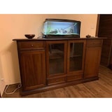 thumbnail of shopinnovativo -Credenza color noce 4 quattro ante 4 cassetti stile classico in legno e mdf con rifinitura in noce lucido 205x49x113 H
