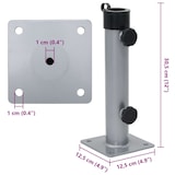 thumbnail of vidaXL Parasolvoet voor Ø38/48 mm stok staal zilverkleurig