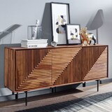 thumbnail of WOHNLING Sideboard 148x72x40 cm Holz Massiv Kommode Anrichte Modern Standschrank