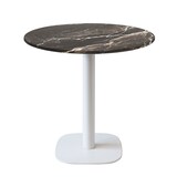 thumbnail of Restootab - Tafel Ø70cm - model Round wit marmer royal voet