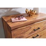 thumbnail of Kommode Sheesham, Highboard, Metallgestell, 3 Schubladen. 80x42x120 cm | Kadima Design