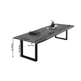 thumbnail of SAM® Esstisch Baumkante massiv Akazie nussbaumfarben 280 x 110 schwarz VALIN