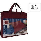 thumbnail of WellHome - Quadratische Sonnenmarkise aus burgunderrotem Polyester 3x3m, mit Metallhaken und Tragetasche
