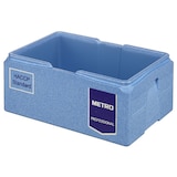 thumbnail of METRO Professional Thermobox GN 1/1, EPP, 40 L, Toplader, mit Kühlakku-Deckel und Kunststoffeinlage, blau