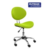 thumbnail of Albendea Silla infantil  con mecanismo giratorio, sin brazos y  Respaldo y asiento tapizado en tejido de malla color verde