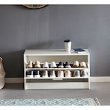thumbnail of Schuhbank CLOEY Schuhkipper Holz Flurbank Schuhschrank Sitzbank Flur 80 cm Bank