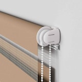 thumbnail of vidaXL Doppelrollo Sandbraun 60x150 cm Stoffbreite 55,9 cm Polyester