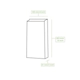 thumbnail of BIOZOYG 1000 Stück Blockbeutel ohne Fenster 11 x 6 x 23,5 cm, Größe M Papierbeutel, Kraftpapiertüten Verpackungsbeutel, Papiersack, umweltfreundlich