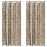 thumbnail of vidaXL Samtvorhänge mit Vorhängen 2 pcs Champagner 225 x 140 cm Samt