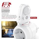 thumbnail of BEARWARE Steckdosen Bewegungsmelder mit Timer - Zeitschaltuhr digital - Lichtsensor 3, 600, 1200 Lux - PIR Infrarotsensor Bewegungssensor