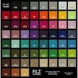 thumbnail of Premium Filz Untersetzer rund für Gläser, Design Glas-untersetzer in dunkelgrün hell-meliert (E70) für Getränke, Bar, Tasse, Vase