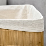 thumbnail of HOMCOM cesto para ropa sucia de bambú capacidad de 55L cesta para la colada en forma de abanico con tapa y bolsa extraíble 38x38x57 cm natural