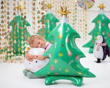 thumbnail of Folienballon Weihnachtsbaum 78x94cm stehend mit Luftfüllung Grün