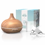 thumbnail of Arendo Aroma Diffuser, Luftbefeuchter, Vernebler in Holz Optik, Diffusor mit 7 Farben LED, Timer Funktion, 300ml, Hellbraun