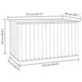 thumbnail of vidaXL Tuinbox 171x99x93 cm antraciet