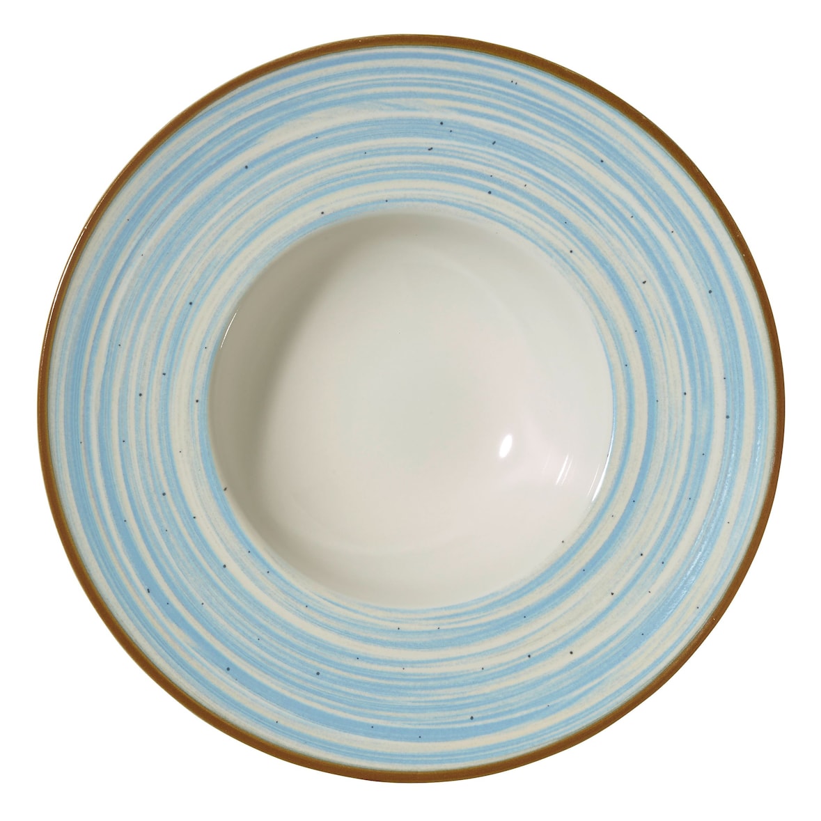 METRO Professional Plato para pasta Madleen, cerámica de gres, Ø 28 cm, azul, 6 unidades