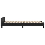 thumbnail of vidaXL Bedframe met hoofdeinde zonder matras 100x200 cm zwart