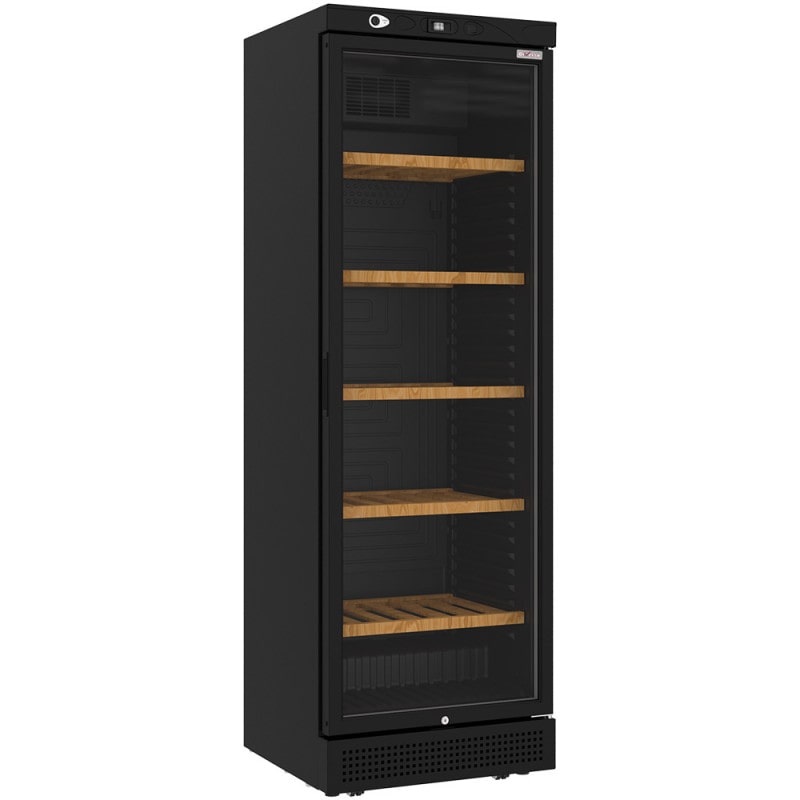 Vitrine cave à vins ventilée 382 litres - 5 niveaux - NOIRE - Diverso