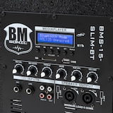 thumbnail of Pack Sonorisation DJ complet BM SONIC BMS-15-SLIM-BT, 1200W Enceintes satellites, SUB 38cm USB/Bluetooth, Supports Câbles, Micro