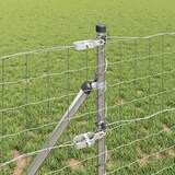 thumbnail of vidaXL Zaun mit Pfosten Silber 0,4 x 10 m Stahl und PVC
