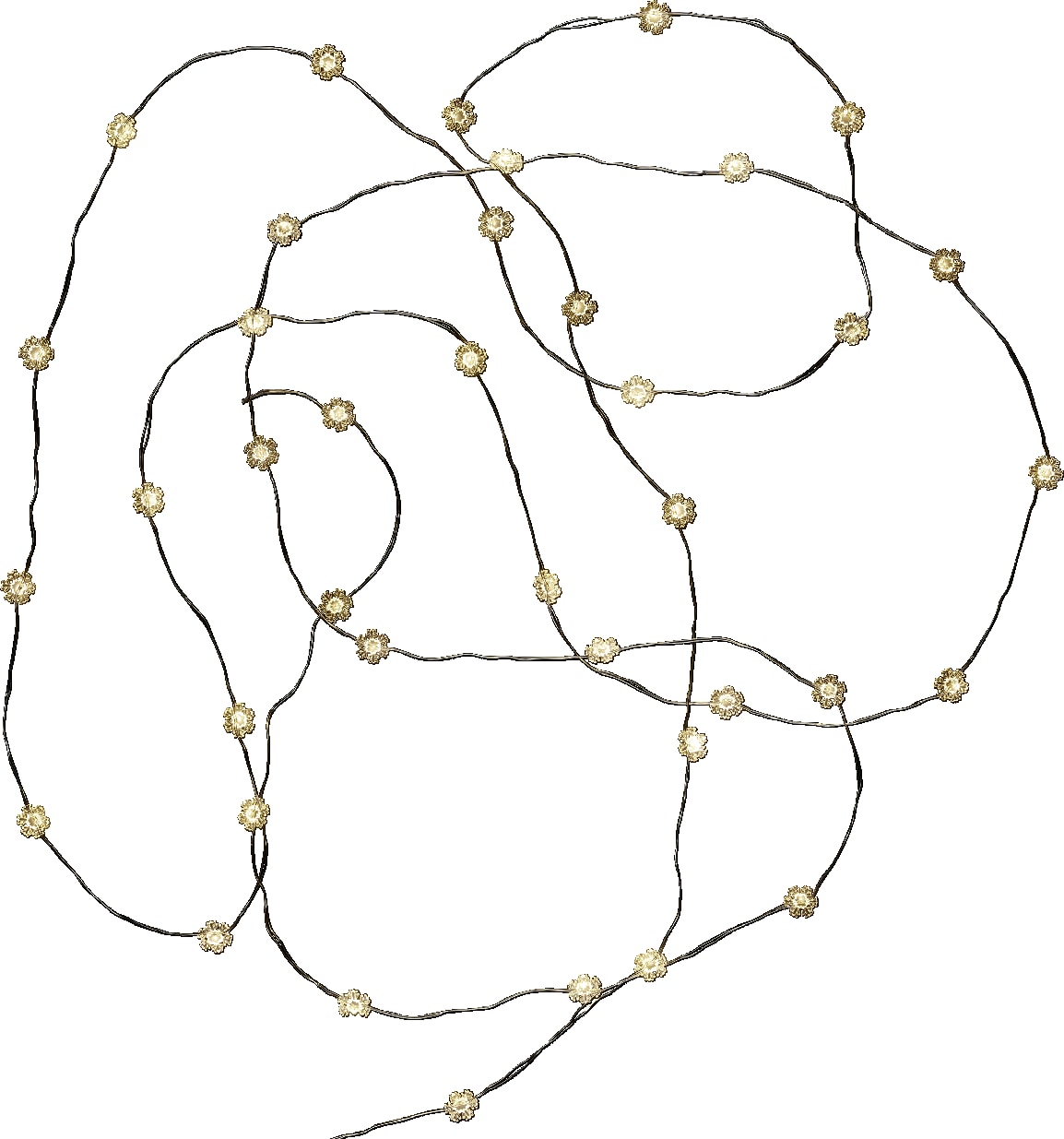 Tarrington House Cadena de luces de 100 unidades con cable de cobre