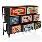 thumbnail of Cómoda AMERIKO B 102x30x77 cm 8 cajones multicolor hjh LIVING