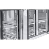 thumbnail of METRO Professional Mesa refrigeradora GCC3100BS, acero inox., 179.5 x 70 x 85 cm, 334 l, 400 W, descongelación automática, con cerradura, plateado