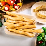 thumbnail of BIOZOYG 25 Stück Einweggeschirr 16x13cm, tief, Palmblatt-Teller rechteckig umweltfreundliche Einwegteller aus Palmenblättern, biologisch abbaubar