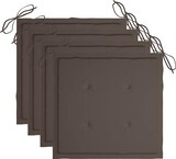 thumbnail of vidaXL 4x Gartenstuhl mit Kissen Holzstuhl Gartensessel Stuhl Stühle Essstuhl Balkonstuhl Terrassenstuhl Gartenmöbel Grau Massivholz Akazie