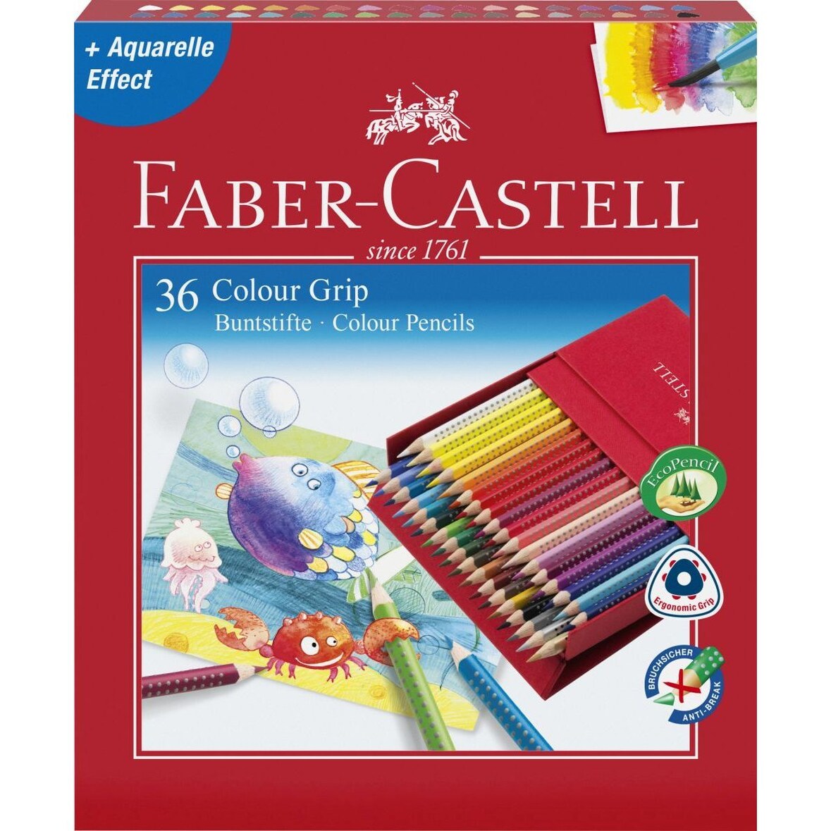 Buntstift Colour GRIP - 36 Farben, Atelierbox