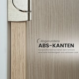 thumbnail of bümö office Regal-Aktenschrank abschließbar, Büroschrank groß aus FSC-Holz, 80cm breit in Buche/Silber - abschließbarer Schrank, Büroschrank