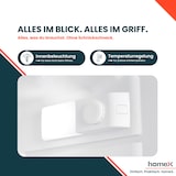 thumbnail of homeX CB1291E Einbaukühlschrank ohne Gefrierfach, 88cm Nische - 129 Liter, Schlepptürtechnik, LED-Beleuchtung, 37 dB