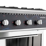 thumbnail of Cocina de gas profesional, 4 fuegos, llama piloto, con base abierta, acero inoxidable AISI 304, 85 x 70 x 70 cm, 28,8 kW EASYLINE 11475 Vaiotec
