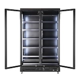 thumbnail of Gastro-Cool - Kiosk Kühlschrank mit LED Beleuchtung - schwarz - GD1050
