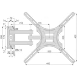 thumbnail of NAKLOE - Soporte tv - 14" hasta 55" - Soporte tv pared tv - Soporte tv pared - Soporte vesa - TV soporte - Giratorio 180º e inclinacion 15º