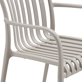 thumbnail of tectake Chaises de jardin ALCUDIA empilables et résistantes aux intempéries - taupe, Lot de 4 - 406046