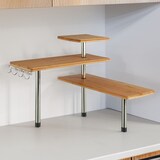 thumbnail of WellHome - Bambus-Eckregal für die Küche, kompakt und elegant 45x43x38,5cm