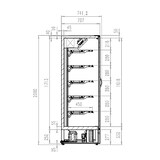 thumbnail of CombiSteel Wandkoeling | MARCO | Zwart | +2°C/+8°C | Geforceerd | Draaideuren | 1310x740x2010(h)mm