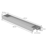 thumbnail of Handtuchhalter zum Kleben ohne Bohren mit Haken 42 cm Silber aus Edelstahl