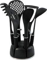 thumbnail of Schäfer 7-tlg. Küchenhelfer-Set Ergonomische Griffe Küchenbesteck Küchenhelfer Küchenutensilien Kochzubehör Set Metallic Schwarz