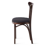 thumbnail of FAMEG Designer Premium Gastro Stuhl | A-1260 | Nussbaum | Sitz in Kunstleder Schwarz | Buchenholz