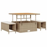 thumbnail of vidaXL Garten-Sofa-Set mit Kissen mit Speicher 8 pcs Beige und Creme