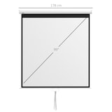 thumbnail of Beamer Projectiescherm HD 4K 178x178 cm - 70 inch 1:1