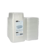 thumbnail of Starpak 50 Verpackungsbecher mit Klappdeckeln, PP rechteckig 750 ml 5,3 cm x 13 cm x 19 cm transparent