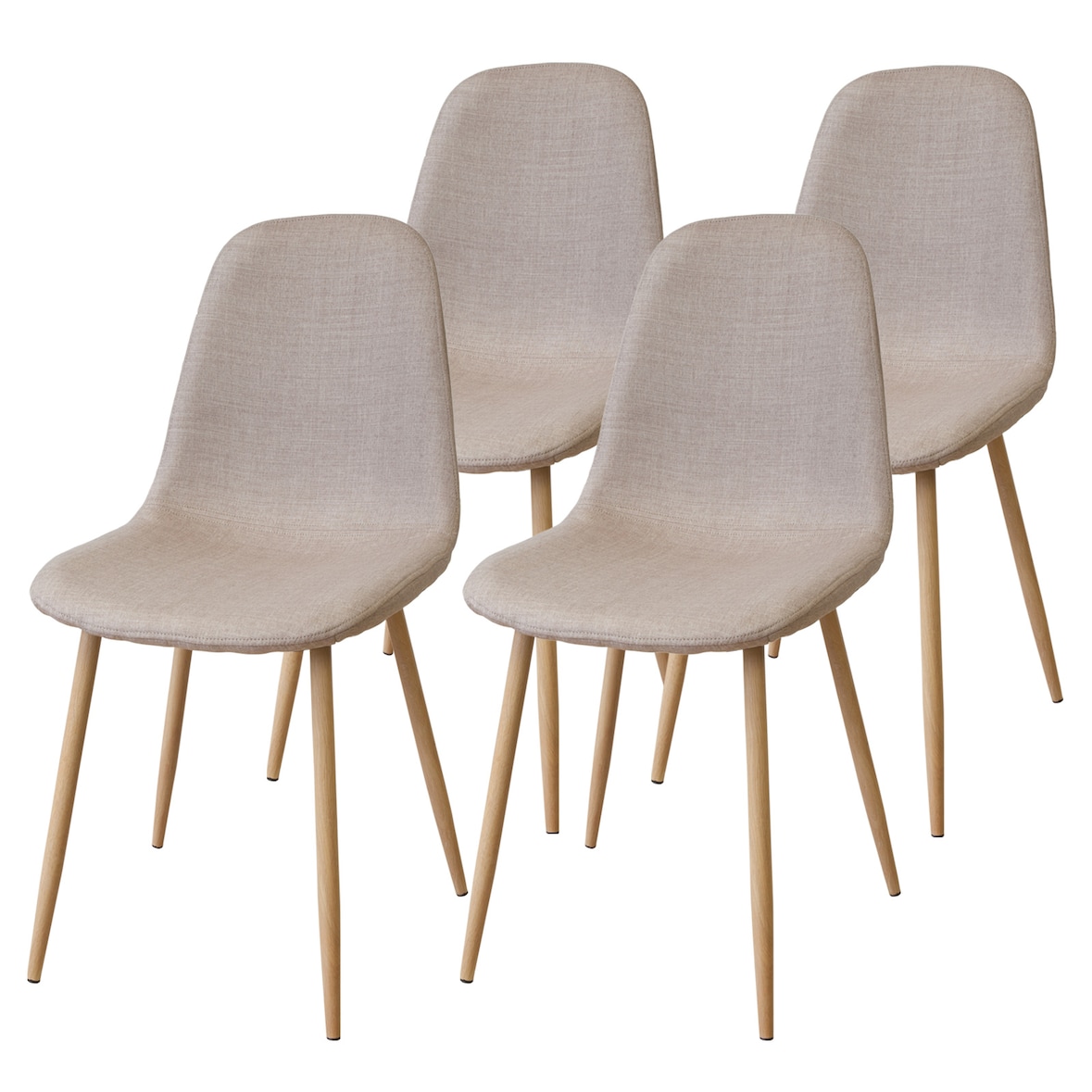 Esszimmerstühle 4er Set FANO beige - Komfortabler Polsterstuhl für Modernes und Stilvolles Design am Esstisch - Küchenstuhl oder Stuhl Esszimmer