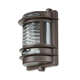 thumbnail of Außenwandlampe GRACIA Rostbraun Antik E27 max. 18W aus Messing und Glas LE89306